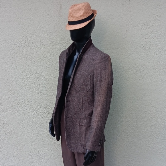 Merona Original Men's "Slim Fit" Pure Cotton Designer Blazer - Picture 2 of 16